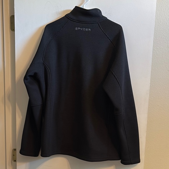 Spyder Black Zip Up Sweater with Athletic Style - Picture 8 of 9